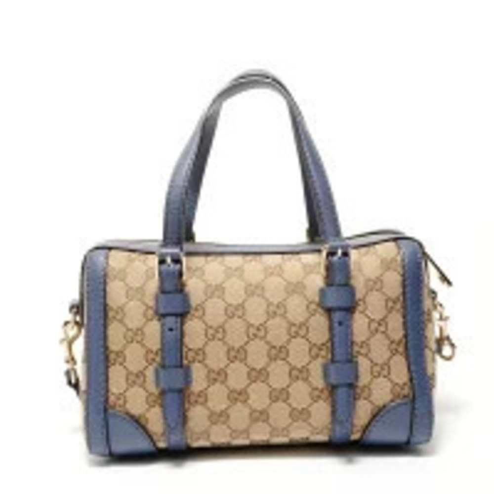 Gucci GG Canvas Shoulder Bag Brown Beige Cream